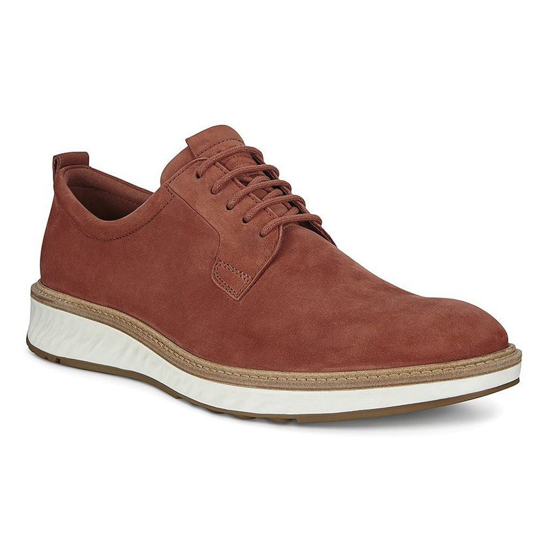 Men Business Ecco St.1 Hybrid - Derby Red - India DZOGLQ281